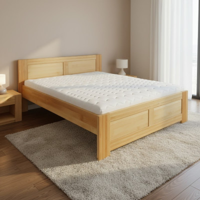Schlafzimmer Holzbett Echtes Holz Bett Betten Hotel 180x200 Stil Massive Möbel