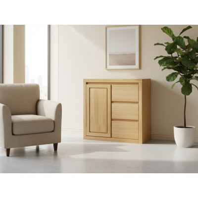 Kommode Design Lowboard Sideboard Anrichte Schrank Echtes Holz Buffet Kommoden