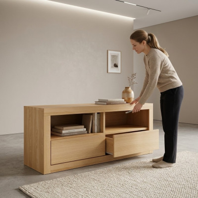 rtv Sideboard Schrank Kommode Wohnzimmer Kommoden Holz Massivholz Massive Möbel