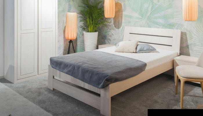 Bett Holz Massive Betten 100x200cm Einzelbett Massivmöbel Möbel Schlafzimmer