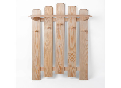 Garderobe Wandgarderobe mit 5 Haken, Wandpaneel Flurgarderobe Garderobenpaneel
