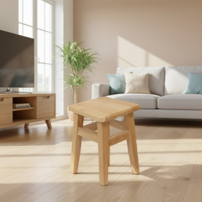 Hocker Sitzmöbel Holz Massiv Echtholz Stuhl Sitz Holzhocker Holzstuhl Sitzhocker