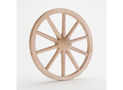 Deko Holzrad Ø 50 cm Speichenrad 10 Speichen Wagenrad Gartendeko Theaterdeko Neu
