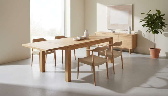 Tisch Eiche Esszimmertisch Wohnzimmer Küche Eszimmer voll Holz massiv Tische Neu