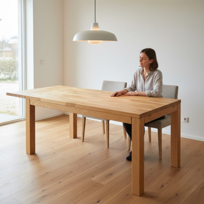 Esstisch Massiv Tisch Echt Holz Tische Eiche Esszimmer Massivem 120x80cm Küche
