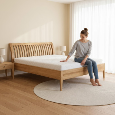 Bett Massivholz Doppel Ehe Betten Buche Schlafzimmer Möbel Holz 160x200cm Neu