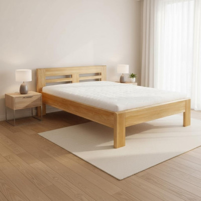 Holzbett Schlafzimmer Echtes Holz Bett Betten Hotel 200x200 Stil Massive Möbel