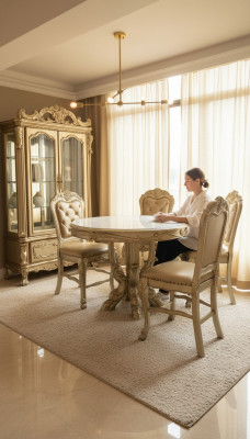 Runder Esszimmer Rund Tisch Tische Holz Runde Deko Klassische Barock Stil