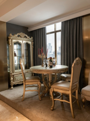 Runder Esszimmer Rund Tisch Tische Holz Runde Deko Klassische Barock Stil