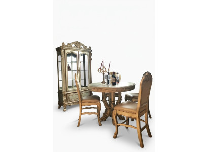Runder Esszimmer Rund Tisch Tische Holz Runde Deko Klassische Barock Stil
