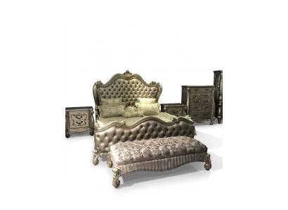 Bett Design Doppelbett Betten Luxus Klassiker Barock Rokoko Chestgerfield