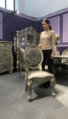 Polsterstuhl Luxus Sessel Stuhl Stühle Wohnzimmer Esszimmer Lehnstuhl