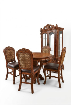 Runder Esszimmer Rund Tisch Holz Tische Runde Klassische Barock Rokoko Möbel Neu