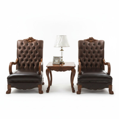 Leder Lounge Neu Chesterfield Sessel Designer Stuhl Relax Polster Stoff