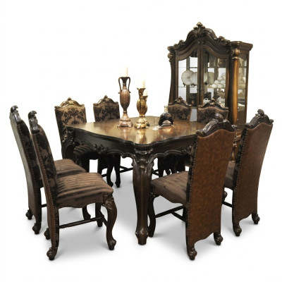 Esstisch Tisch Gruppe Esszimmer Tische Wohnzimmer Garnitur Holz Design
