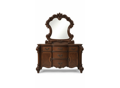 Edle Kommode Buffet Kommoden Schrank + Spiegel Barock Rokoko Anrichte Holz neu