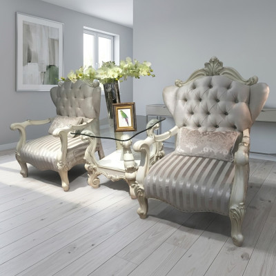 Lounge Club Garnitur 3tlg Set 2x Sessel Beistelltisch Tisch Sofa Garnitur Neu