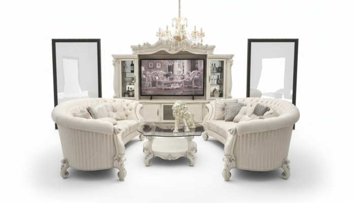 Komplett Set Sofagarnitur 4+4 Sitzer Designer Wohnlandschaft 2 tlg. Gruppe