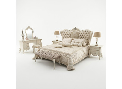 Bett Polster Design Luxus Doppel Hotel Betten Schlaf Zimmer Leder Chesterfield Neu