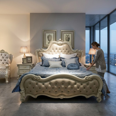 Design Bett Doppel Luxus Schlaf Zimmer Betten Leder Hotel 180x200cm