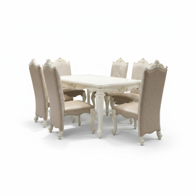 Barock Antik Stil Esstisch Tisch Echtes Holz Klassische Designer Tische