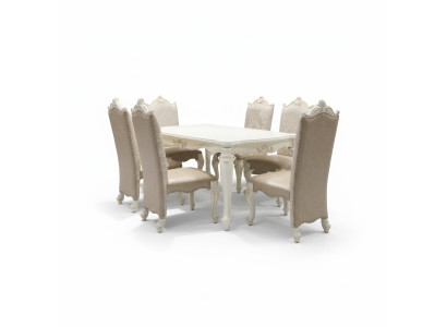 Barock Antik Stil Esstisch Tisch Echtes Holz Klassische Designer Tische