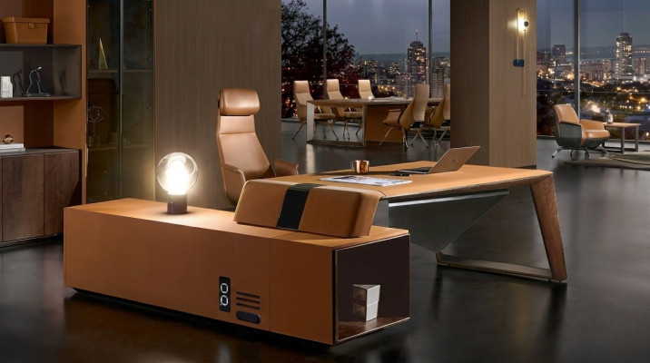 Schreibtische Chef Eckschreibtisch Büro Zimmer Möbel Design Deko Praxis