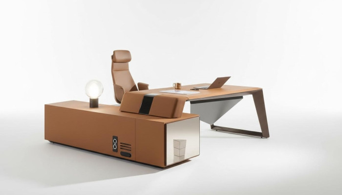 Schreibtische Chef Eckschreibtisch Büro Zimmer Möbel Design Deko Praxis