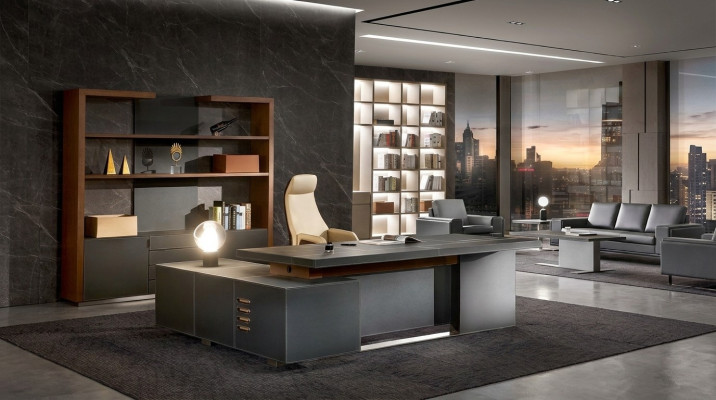 Schreibtisch Leder Büro Tische Designer Einrichtung Tisch Möbel Sessel