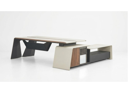 Eckschreibtisch Büro Chef Einrichtung Zimmer Möbel Design Schreibtische
