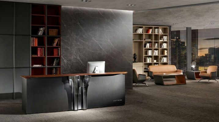 Design Empfang Tische Theke Tresen Rezeption Büro Hotel Praxis Messe