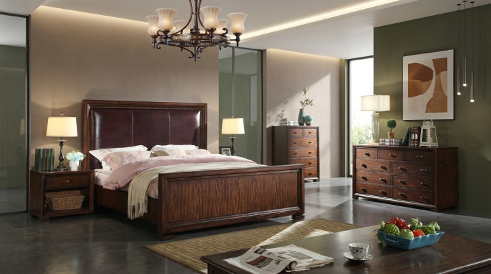 Bett 2x Nachttisch 3 tlg. Schlafzimmer Sets Designer Luxus Betten Komplettes Set