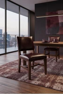Stuhl 1x Luxus Design Polster Stühle Sitz Büro Designer Esszimmer Holz