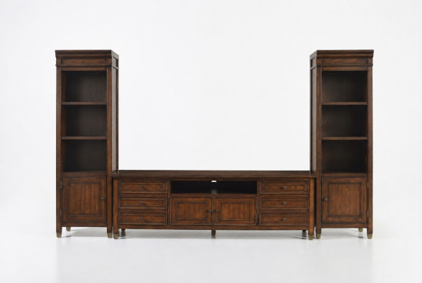 Wohnzimmer Wand Sideboard Design 2x Glasschrank niedrig rtv Sideboard Sideboard 3 Stück Wohnzimmer Wand Set