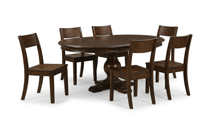 Set Komplett Esstisch 6x Stühle Esszimmer Set Ess Gruppe Holz Tisch Tische 7tlg