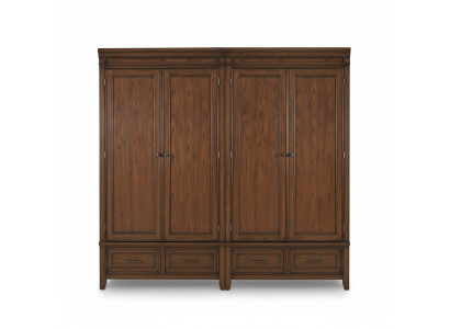 Klassische 2x Kleiderschrank Design Schlafzimmer Möbel Schrank Schränke Holz Neu