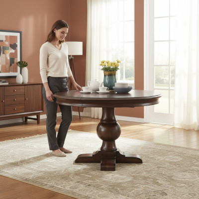 Runder Tisch Esstisch Runde Tische Designer Möbel Esszimmer Holz Möbel