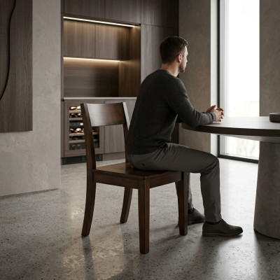 Design 1x Stühle Gruppe Set Stuhl Garnitur Sessel Gastro Esszimmer Holz
