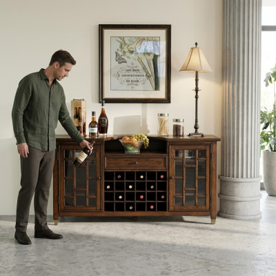 Bar Schrank Weinschrank Kommoden Holz Vintrine Hausbar Hotel Qualität Zimmerbar