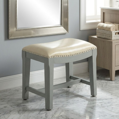 Hocker Bank Beistellhocker Couch Leder Sitz Neu Ottomane Fußhocker Polster