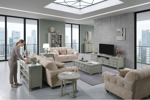 Beistelltisch Tisch Couchtisch Sofa Wohnzimmer Tisch Design Tische Rund