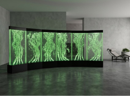 Wandpaneel Wasserblasen LED Wände Designer Wasser Wand Beleuchtete