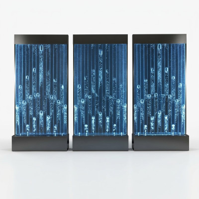 Wasser Wände Moderne Trennwand LED Wasserwand Beleuchtete Wand