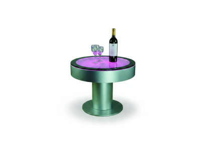 Design Tisch Couchtisch Wasser Säulen Säule Tische Sofa LED Beleuchtet