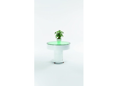Runder Tisch Bar Rund Tische LED Wasser Spiel Beleuchtet Deko LED Möbel