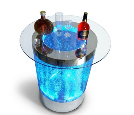 Tisch Led Bar Wasser Wand Bar Theke Regal Möbel Beleuchtete Couchtisch