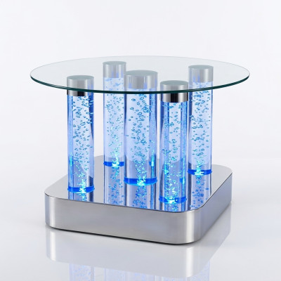 Wasser Säulen Design Tisch Couchtisch Säule Water Sofa Tische led