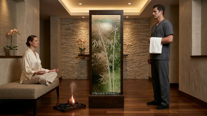 Wandpaneel Led Wasserwand Wasser Wände Blasen Wand Waterwall
