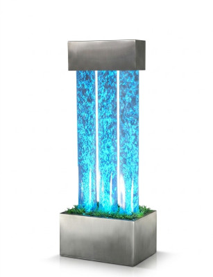 Wassersäule Wasserwand Brunnen Led Beleuchtung Wasserspiel Wassersäule Säulen