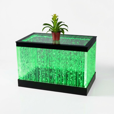Tisch Couchtisch Design Wasser Säulen Säule Water Sofa Tische LED